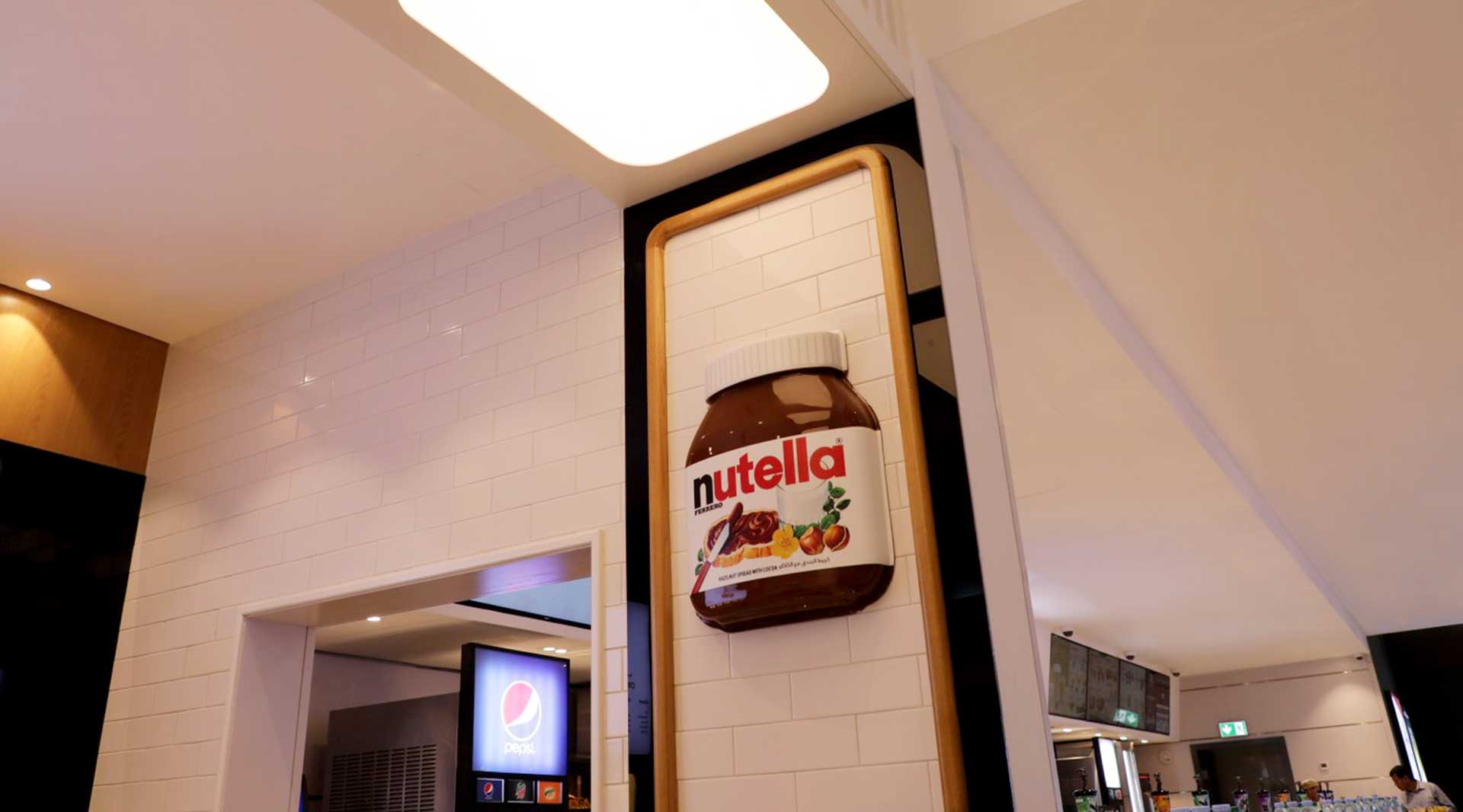 Nutella 3d Signage Installation
