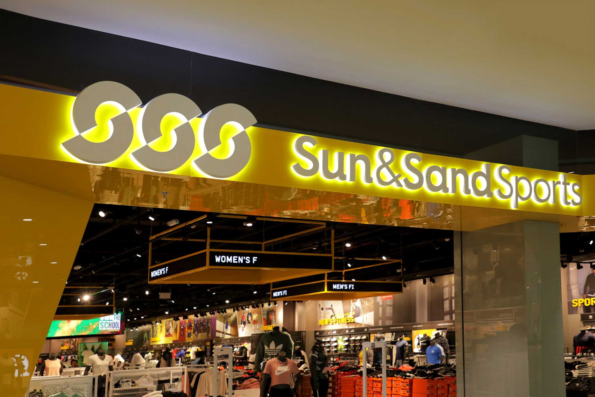 Sun & Sands Sports Store Front Signage