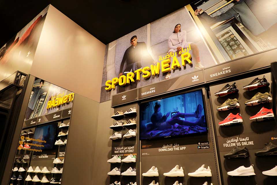 Sun & Sands Sports Store Signage